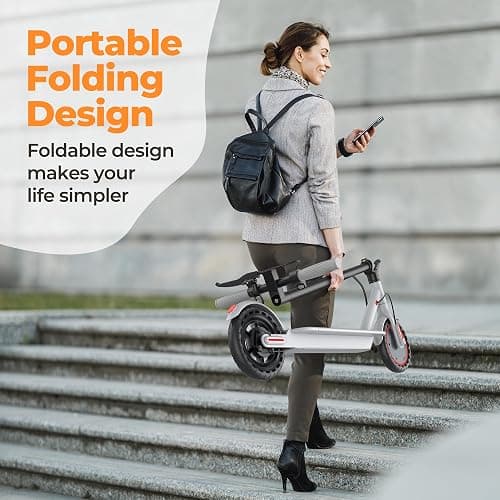 MAXSHOT Electric Scooter for Adults, 8.5/10/14" Tires, 19/22Mph, 350W/500W Motor, 21-28 Miles Range, Folding E-Scooter with Dual Suspension,APP(V1/SPRO/MAX/PRO/X1/X1PRO/PR) thumbnail 8