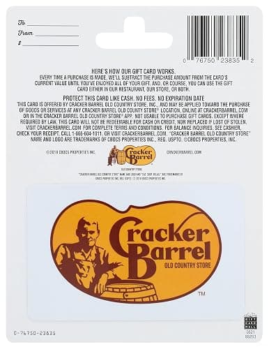 Cracker Barrel Gift Card thumbnail 2