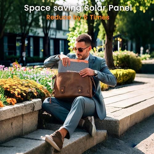FlexSolar 100W Portable Solar Panels Chargers with PD3.0 USB-C,QC3.0 USB-A and DC Outputs Foldable IP67 Waterproof Power Emergency Camping for Small Power Station Generator,Phones, Power Banks thumbnail 6