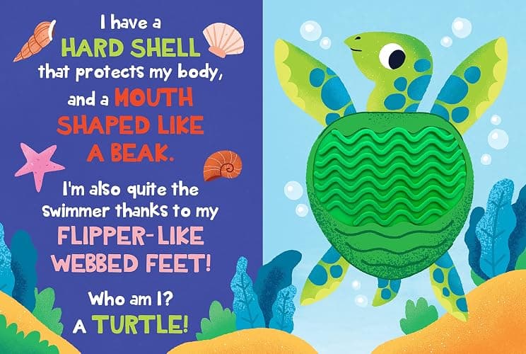 Under the Sea - Silicone Touch and Feel Board Book - Sensory Board Book (Touch & Feel Sensory Board Books for Baby & Toddler Time) thumbnail 7