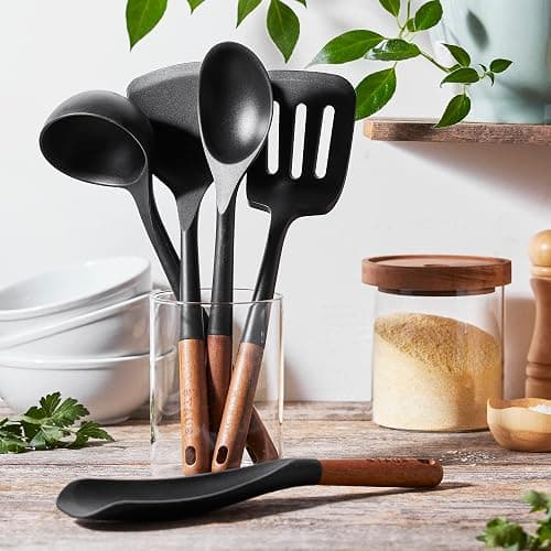 STAUB Silicone with Wood Handle 5-pc Cooking Utensil Set thumbnail 2