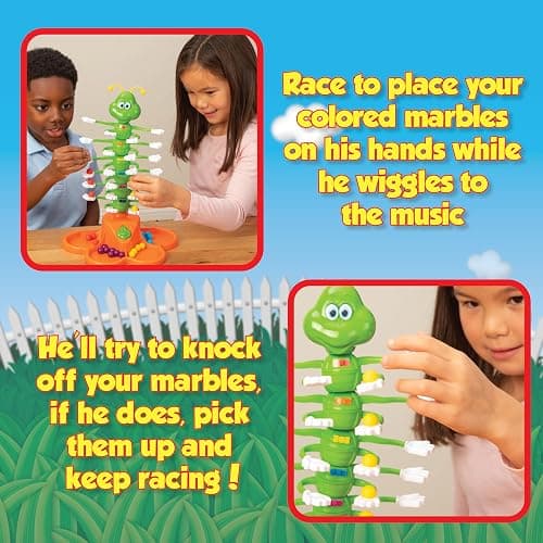 PlayMonster Giggle Wiggle Board Games for Kids, Hand-Eye Coordination, Preschool Games, The Twisting-Turning Race to Get Your Marbles to The Top Game, Ages 4+, Batteries Not Included thumbnail 5