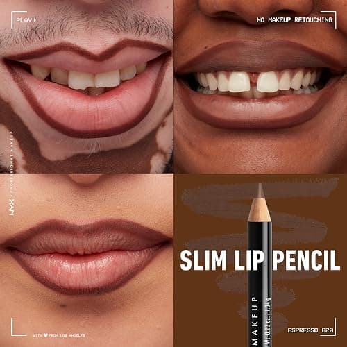 NYX PROFESSIONAL MAKEUP Slim Lip Pencil, Long-Lasting Creamy Lip Liner - Espresso thumbnail 4