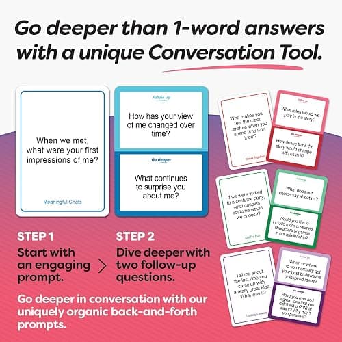 GET Talking: Relationships - 150 Expert-Written Questions on 50 Conversation Starter Cards for Couples - Put Away Your Phones - Meaningful Conversation Card Game for Adult Couples thumbnail 4
