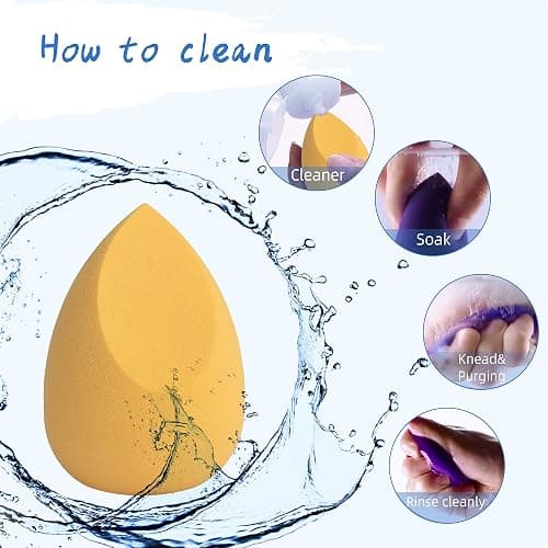 COSTICA Makeup Sponge Set Blender, Beauty Sponge Makeup Blender Flawless for Liquid - Multi Colored 8 pcs Exquisite Packeged thumbnail 5