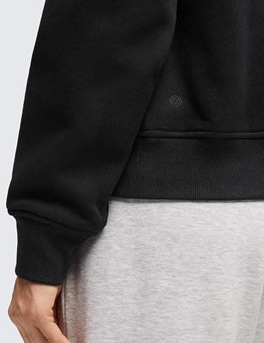 CRZ YOGA Fleece Lined Half Zip Sweatshirt for Women - Pullover Funnel Neck Workout Casual Sweat Shirts with Pocket thumbnail 6