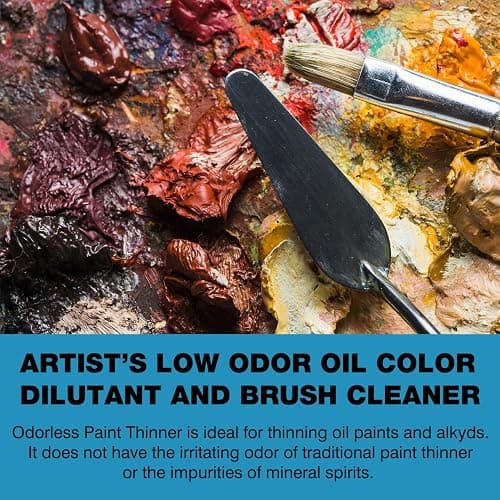 Odorless Paint Thinner for Oil Painting - Oil Painting Thinner - Artist Paint Thinner - for Thinning Oils, Artists - 3.4oz thumbnail 5