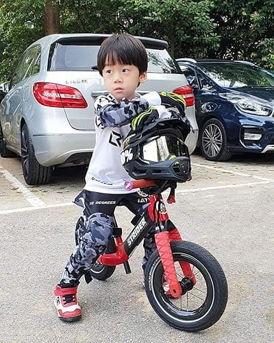 Soft-Style Kids Knee and Elbow Pads with Bike Gloves, Flexible Impact-Resistant Gear for Ages 2-11, Designed for Balance Bikes, Roller-Skating, and Skateboarding - Small - (2nd Gen) Snow Camo thumbnail 7