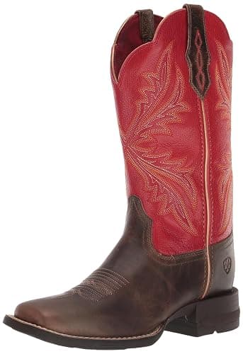 ARIAT Women's West Bound Western Boot - 7 - Sable/Heart Throb Red - Image 1