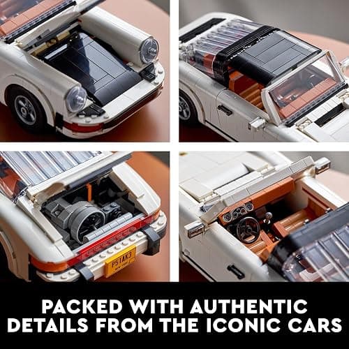 LEGO Icons Porsche 911 10295 Building Set, Collectible Turbo Targa, 2in1 Porsche Race Car Model Kit for Adults and Teens to Build, Gift Idea thumbnail 6
