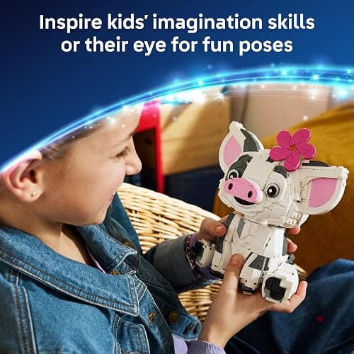 LEGO Disney Moana Pua 43292 | Building Toys for Girls & Boys, Ages 9+, Moana Displayable Toy for Bedroom & Desk, 885 pieces, Gift for Birthdays thumbnail 4