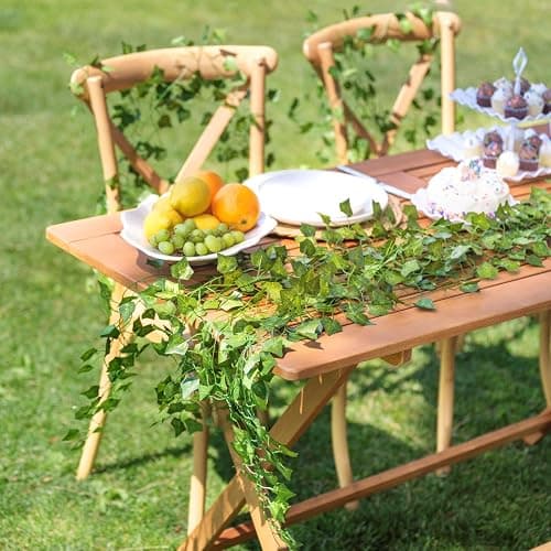CQURE 12 Pack 84Ft Artificial Ivy Garland, Fake Vines UV Resistant Greenery Leaves Fake Plants Hanging Aesthetic Vines for Home Bedroom Party Garden Wall Room Decor thumbnail 5