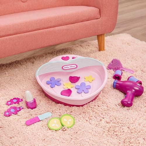 Little Tikes Play & Pamper Spa Set with 17 Accessories, Pretend Play Beauty Set, for Toddlers Kids Ages 2+ Years thumbnail 7