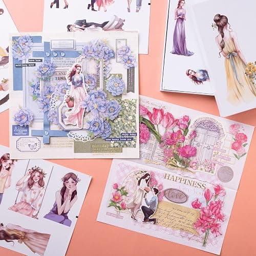 JOYCHOIC Scrapbook Stickers Set,100Pcs Aesthetic Sticker for Scrapbooking and Journaling Water Bottles, Junk Journal Supplies, Bullet Journals Materials, Planner Arts Craft Collage People thumbnail 7