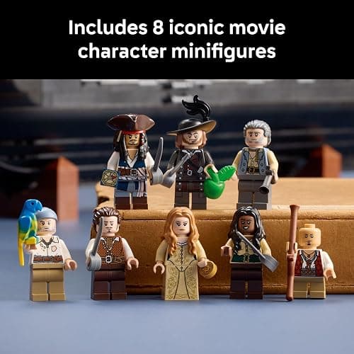 LEGO Icons Captain Jack Sparrow’s Pirate Ship Building Set for Adults, Ages 18+ - Room Decor for Office, Bedroom or Shelf - Collectible Black Pearl Ship for Pirates of The Carribean Fans - 10365 thumbnail 5