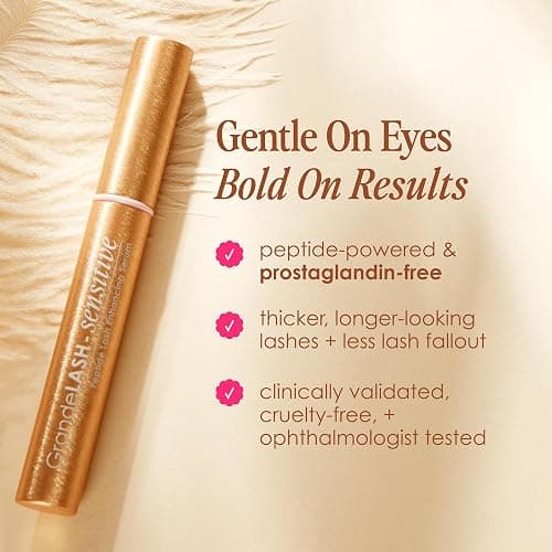 Grande Cosmetics GrandeLASH-Sensitive Peptide Infused Lash Serum for Fuller, Longer-Looking Natural Eyelashes, Enhancing Treatment with Nourishing Botanicals, Cruelty-Free thumbnail 5