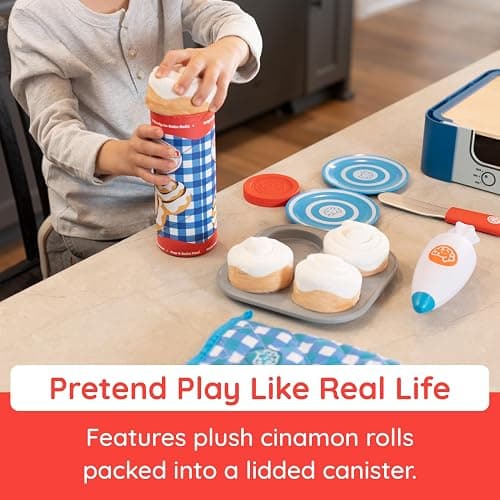Fat Brain Toys Pretendables Cinnamon Roll Set, Pretend Play Food Sets for Kids Kitchen, Imaginative Play Kitchen Food for Ages 3 to 7 thumbnail 2
