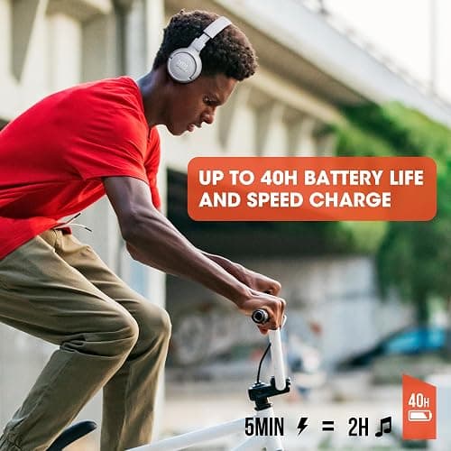 JBL Tune 510BT - Bluetooth headphones with up to 40 hours battery, microphone for call, foldable and comfortable, Android and iOs compatible (Black) - Black - headphones thumbnail 5