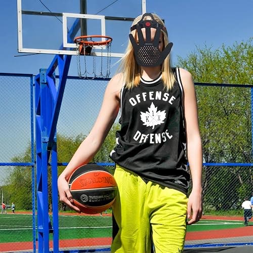 Headgear Blocking Guards Basketball Defensive Mask 2nd Generation 3D Eye-Blocking Shooting Dribble Training Mask, Guard Shooter Jump Shot Basketball Game Training Equipment thumbnail 8