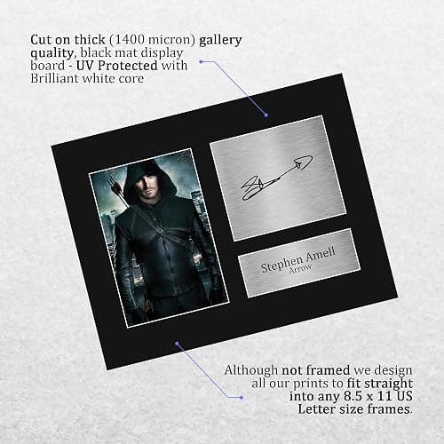 HWC Trading Stephen Amell Arrow Gifts USL Printed Signed Autograph Picture for TV Show Fans - US Letter Size thumbnail 3