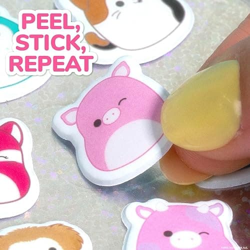 Original Squishmallows Squishy Stickers, Sticker Book of Your Favorite 'Mallows, Cute Stickers for Kids, Fun School Supplies, Classroom Prizes and Incentives, Cool Stuff for Gift Baskets thumbnail 5