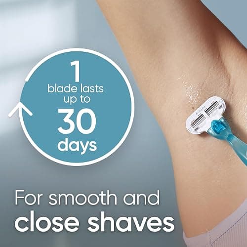 Gillette Venus Smooth Women's Razor Handle + 6 Refills with Soft-Grip Gel Handle thumbnail 3