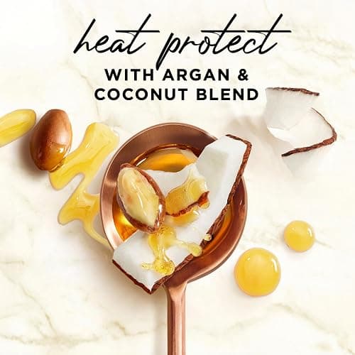 Hair Food Coconut & Argan Oil Heat Protectant Leave-In Spray for All Hair Types, 450°F Heat Protection, Sulfate-Free, Paraben-Free, Dye-Free, Alcohol-Free, Adds Shine, 6.4 Fl Oz thumbnail 2