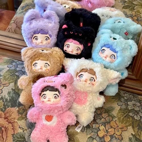 CALEMBOU Plush Blind Box, Kawaii Nommi Cute Series Stuffed Blind Box Doll, Kawaii Mystery Vinyl Plush Toys Collectible for Birthday Gift (Nommi Cute 1pc) thumbnail 2