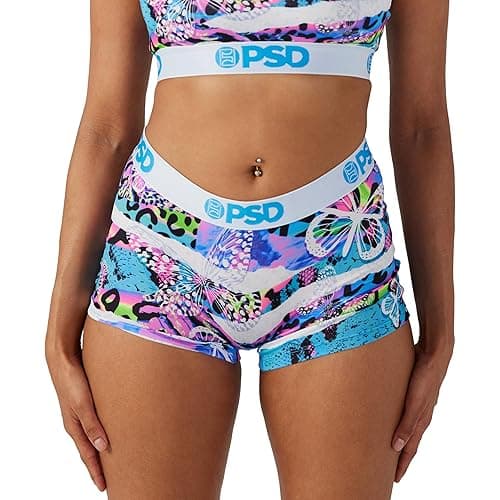 PSD Women's Neon Jungle Boy Shorts, Multi, L - Image 1