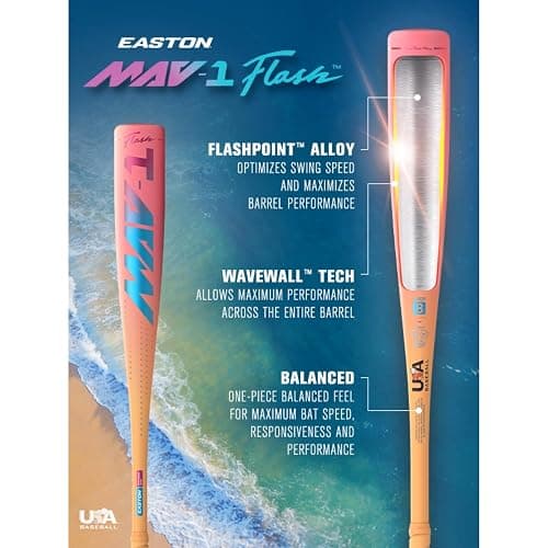 Easton | 2026 | MAV1 Flash Baseball Bat | USA | -11 / -8 Drop | 2 5/8" Barrel | 1 Pc. Alloy thumbnail 3