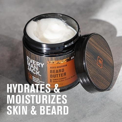 Every Man Jack Beard Butter- Aged Bourbon Fragrance - Hydrates and Styles Dry, Unruly Beards While Relieving Itch - Naturally Derived with Shea Butter and Coconut Oil - 4-ounce (2 Pack) thumbnail 4