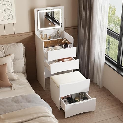 vanity desk w/ mirror  - Image 1
