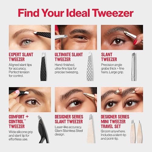 Revlon Expert Slant Tweezer, High Precision For Easy Hair Removal, Made With Stainless Steel, Stocking Stuffer for Women & Men, 1 count thumbnail 11