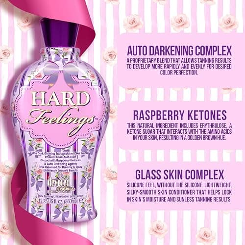 Devoted Creations Hard Feelings - Ultra Dark Glowing Encapsulated DHA Bronzer Dark Tanning Lotion thumbnail 4