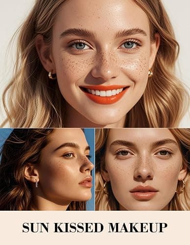 Erinde 2PCS Freckle Pen, Faux Freckle Stamp Waterproof, Fake Face Freckles Stain Makeup, Long Lasting Quick Dry Freckle Maker, Natural Lifelike Soft Dot Freck Pen, 02 Natural Coffee thumbnail 6