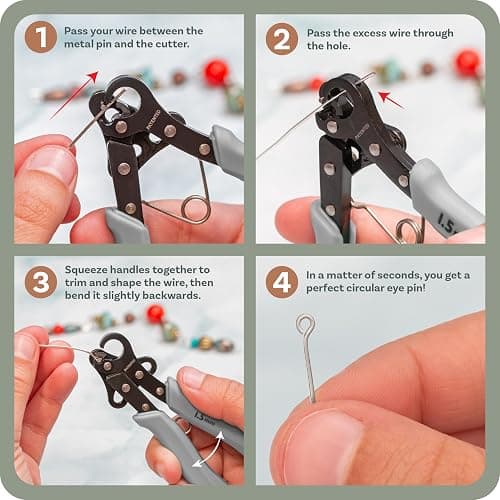 The Beadsmith Original One Step Looper – Create and Trim Consistent 1.5 mm Loops for Jewelry Making, Use With 24-18g Craft Wire (Patented) thumbnail 4