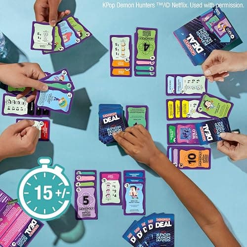 Monopoly Deal: Kpop Demon Hunters Card Game | Family Games for Kids, Tweens, Teens, and Adults | 2-5 Players | 15 mins. | Ages 8+ thumbnail 4