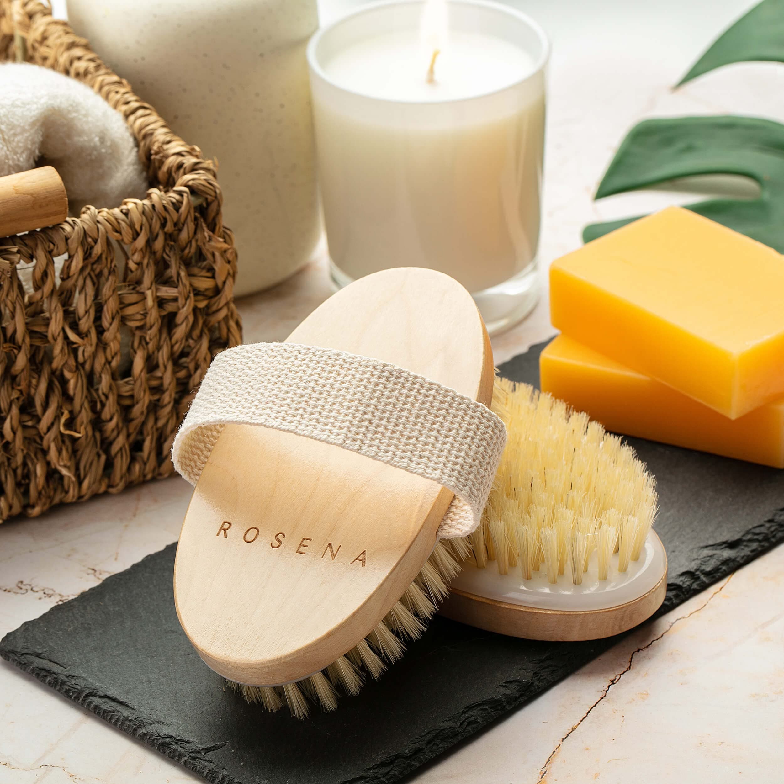 Dry Brushing Body Brush - Best for Exfoliating Dry Skin, Lymphatic Drainage and Cellulite Treatment - Organic Spa Exfoliator and Massage Scrub Brush with Natural Boar Bristles (Oval) thumbnail 7