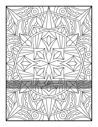 100 Amazing Patterns: An Adult Coloring Book with Fun, Easy, and Relaxing Coloring Pages thumbnail 48
