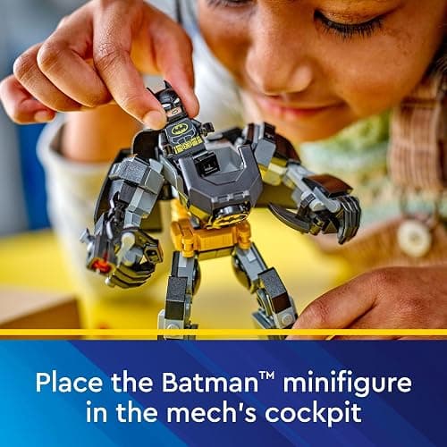 LEGO DC Batman: Batman Mech Armor Super Hero Toy, Collectible Robot Action Figure and Batman Minifigure Included, Creative Super Hero Gift for Kids & Batman Fans Ages 6 and Up, 76270 thumbnail 3