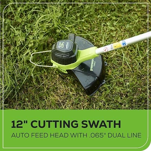 Greenworks 40V Lawn Care Combo Kit, Trimmer & Blower for Edging & Leaf Cleanup, 2.0Ah Battery & Charger (Gas-Free Yard Duo) thumbnail 7
