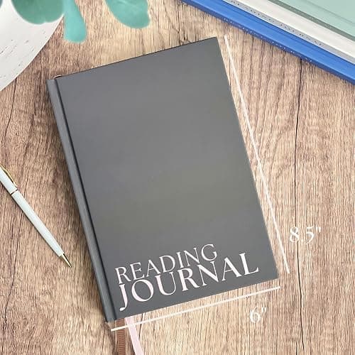 Reading Journal For Book Lovers - Journals to Review 55 Books - Ultimate Reader Kit with Tracker, Log, Challenge & Prompt Guides - Reading Accessories For Book Lovers Or Book Club Tracking - Brown thumbnail 4