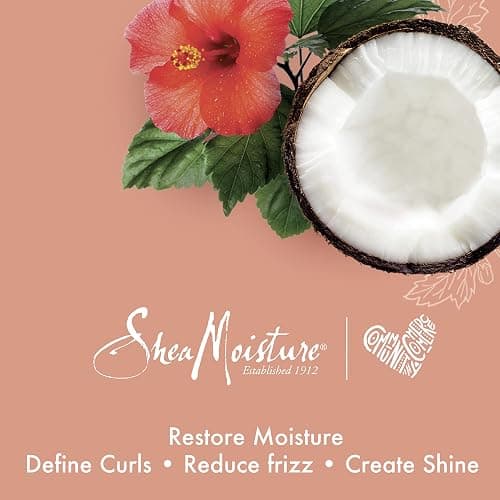 SheaMoisture Curl Enhancing Smoothie Hair Cream Coconut and Hibiscus for Thick, Curly Hair Sulfate Free and Paraben Free Curl Cream 20 oz thumbnail 11