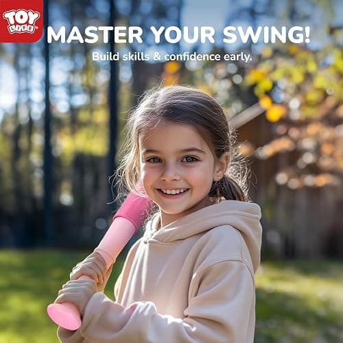 TOY Life T Ball Set for Kids 3-5 5-8, Toddler Baseball Set for Girls, T Ball Stand Sets with Baseball Glove, Tball Bating Tee Outdoor Indoor Toys for Toddler Girls thumbnail 2