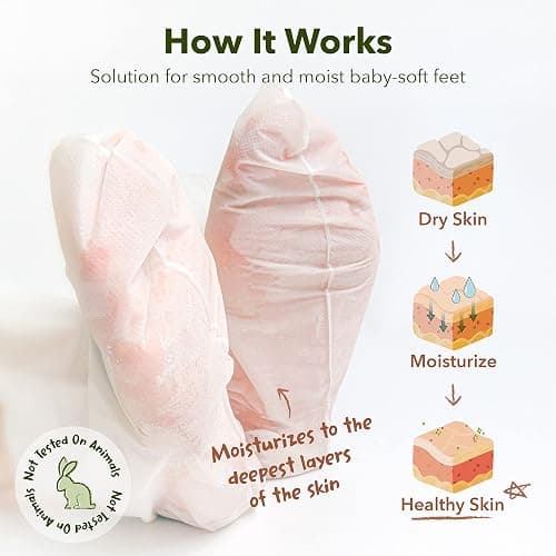Purederm Shiny & Soft Foot Peeling Mask (3 pack) - For smooth and moist baby skin with Exfoliating peel off Calluses, Dry Skin, Cracked Heels - Men and Women thumbnail 2