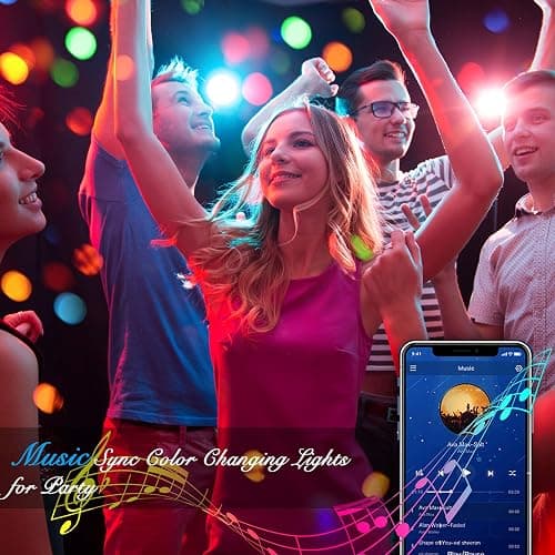 DAYBETTER LED Strip Lights 100ft RGB Lights Strip for Bedroom, Desk, Indoor Room Living Room Brithday Gifts Home Decor with Remote, 24V Power Supply thumbnail 2