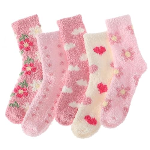 UPCOZY Fluffy Fuzzy Socks Gifts for Women,Winter Cozy Soft Warm Plush Socks Gifts for girlfriend. - Image 1