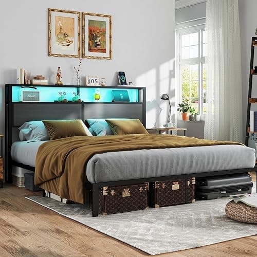 King Size Bed Frame LED  - Image 1