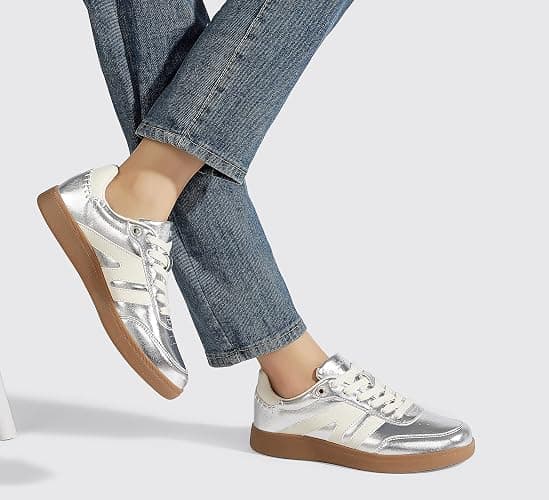 LUCKY STEP Women Classic Retro Gum Sole Fashion Sneakers Casual Tennis Skate Shoe Genuine Leather Walking Footwear Anti Slip Trainers thumbnail 8