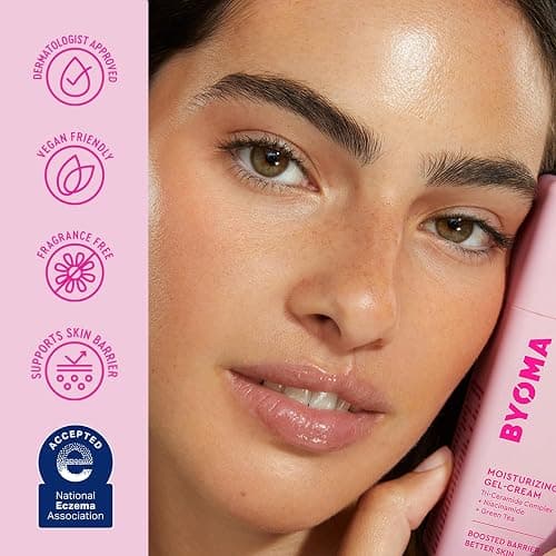 BYOMA Moisturizing Gel Cream - Barrier Repair Cream/Gel Face Lotion with Niacinamide and Green Tea - Ceramide Face Moisturizer for Dry Skin - Alcohol Free, Oil Free Face Moisturizer - 1.69 fl. oz thumbnail 5